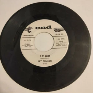 Ray Simmon - Alley Cat / TV Quiz  Promo   - End Records with Original Sleeve - Imagen 1 de 3