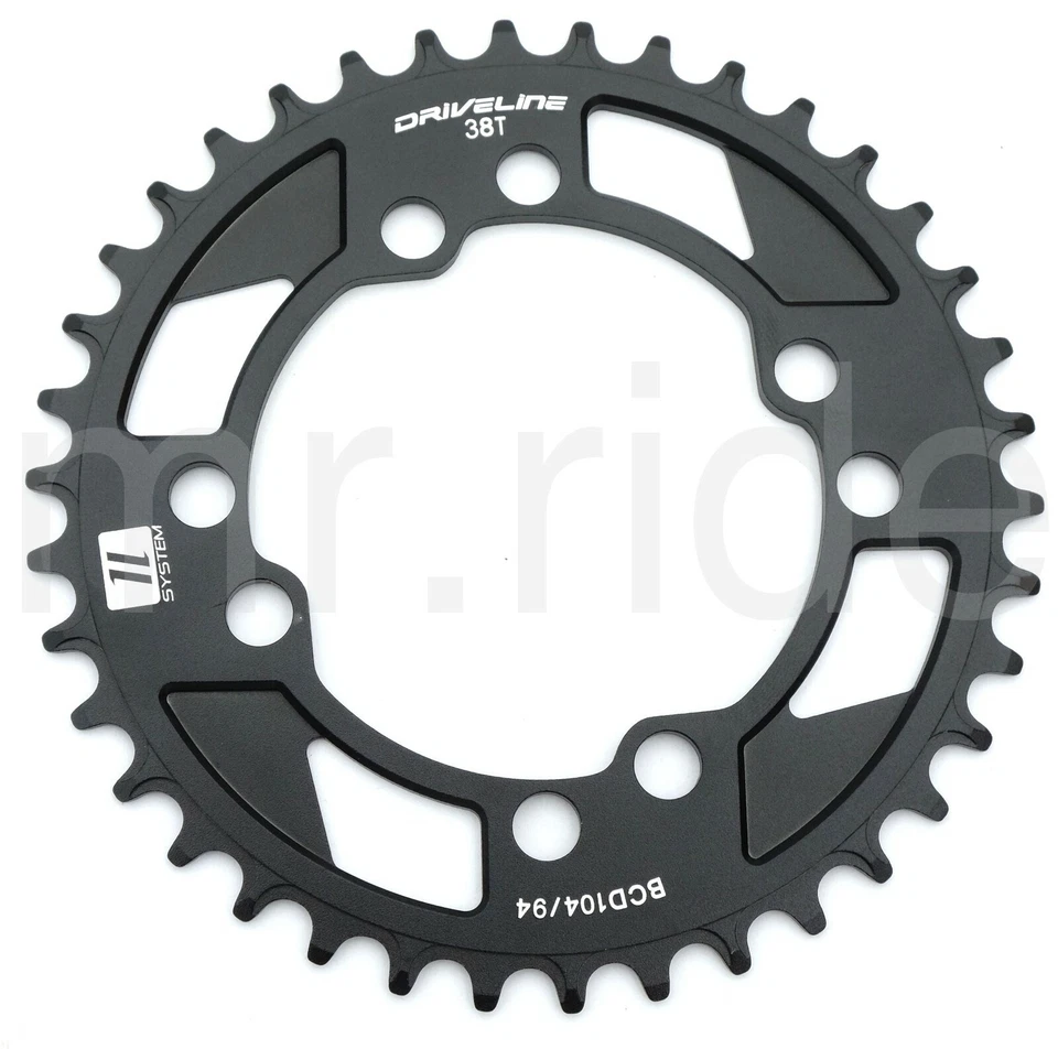 DRIVELINE Narrow-wide Chainring 38T BCD 104/94mm 10/11S for Shimano Sram X1,X01 - Image 1 of 1