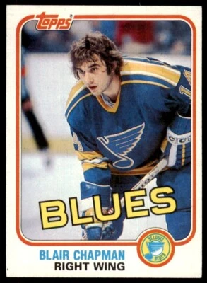 1981-82 Topps Blair Chapman Hockey Cards #115 - Image 1 of 2