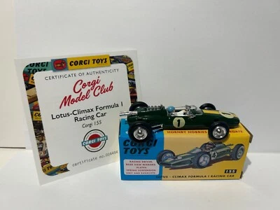 Corgi Toys 165 lotus race car, CMC re issue with certificate. - Image 1 of 4
