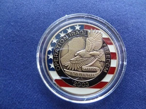 MONEDA DESAFÍO MILITAR OPERACIÓN LIBERTAD IRAQUÍ 2003 ESTADOS UNIDOS.Nueva - Imagen 1 de 6