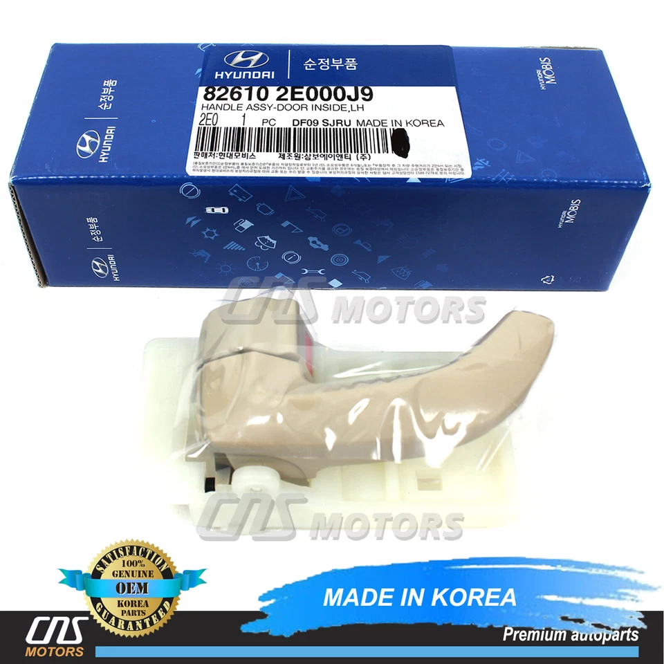GENUINE Inside Door Handle FRONT LEFT for 06-09 Hyundai Tucson OEM 826102E000J9 Foto 1 de 4