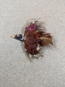 Feather Pheasant Bird Brooch 2" - Picture 1 of 4