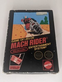 Mach Rider Mattel Canadian Version (Nintendo NES, 1985) Complete