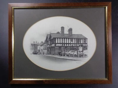 Marc Grimshaw Original - Mounted & Framed " GRAPES INN" - 42.5cm x 33.5cm - Image 1 of 4