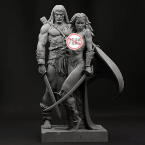 Conan Woman 1/24 Resin Figure Model Kit Unpainted Unassembled GK A-1710 - Picture 1 of 3