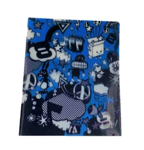Lenticular Poly Deluxe Ordner (Dimensional blau Friedensparty) - Bild 1 von 2