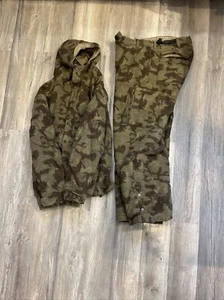 GANDER MOUNTAIN WOOL CAMO HUNTING JACKET and PANTS MENS 38” - Picture 1 of 10