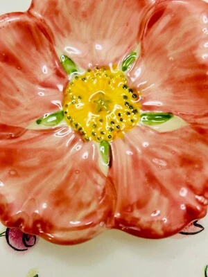 FRANCISCAN CHINA DESERT ROSE *BUTTER PAT* Tea Bag Holder Trinket Spoon Rest MINT