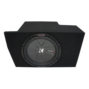2005-2014 Ford Mustang Coupe Kicker CompR CWR10 Single 10" Sub Box Final 2 Ohm - Picture 1 of 5