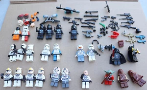Lego Star Wars Minifigure & Weapon Lot V-Wing Trooper Darth Clone Emperor Yoda - Picture 1 of 22
