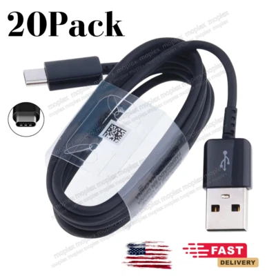20件装批量批量USB C型电缆适用于三星S10 S20快速充电器充电线 — 第 1/4 张图片