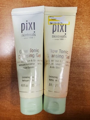 Paquete de 2: Gel Limpiador Tónico Exfoliante Pixi Glow + Ácido Glicólico 4.6oz. ea E11B Foto 1 de 2
