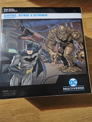Paquete de 3 figuras McFarlane Toys DC Multiverse Gold Label Clayface Batman & Batwoman Foto 1 de 4