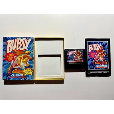 Bubsy in Claws Encounters of the Furred Kind (Genesis)Complete CIB Authentic - Image 1 of 4