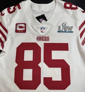 Medium 40 George Kittle #85 Vapor Elite Jersey Super Bowl 54 LIV 49ers Authentic - Bild 1 von 13
