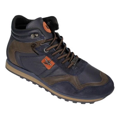 Zapatillas Hombre Cetti Cuero Medio Alto C1048 Ante Napa Azul Marino - Imagen 1 de 4