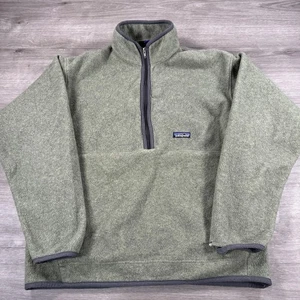 Vintage Patagonia Synchilla Pullover Sweater Herren Large grün Fleece Half Zip - Bild 1 von 11