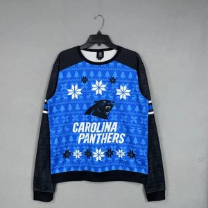 Suéter Carolina Panthers Para Hombres 2XL Azul NFL Fútbol Vacaciones Feo Navidad - Imagen 1 de 13