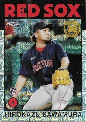 2021 Topps Update Chrome Silver Packs Mojo #86C-46 Hirokazu Sawamura RC ID:35452 - Image 1 of 2