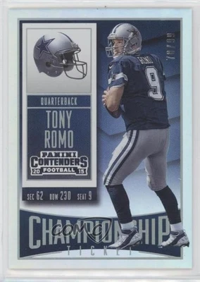 2015 Panini Contenders Championship Ticket /99 Tony Romo #87 - Image 1 of 2