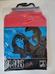 Allen A Ski Skins Outer Ski Wear Unisex Turtle Neck Long sleeve size XL Red - Picture 1 of 7