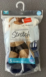 Hanes ComfortSoft Stretch Womens Hitpsters Panties Underwear 5 Pack Size 5 / S - Picture 1 of 8