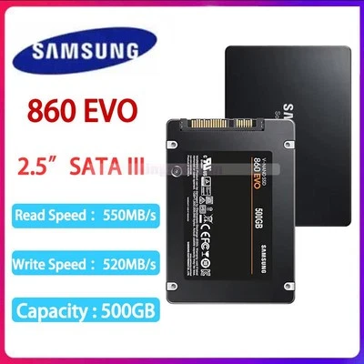 MARKENLOS SAMSUNG SSD 860 EVO 500GB 2.5" SATA III Memoria Disco Duro para Portátil / Escritorio