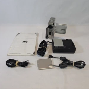 JVC CyberCam GR-DVM70U MiniDV Camcorder w/ Power Adapter, Charger, Media Cable - Picture 1 of 16