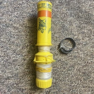 Vintage Blue Fox Pinpoint Fishing Weighted Marker Boje Float mit Ankerschnur selten - Bild 1 von 6