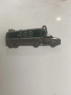 RARO 468 Line Driver 1969 semirremolque camión transporte AFL CIO Union Trucking Pin 69 Foto 1 de 3
