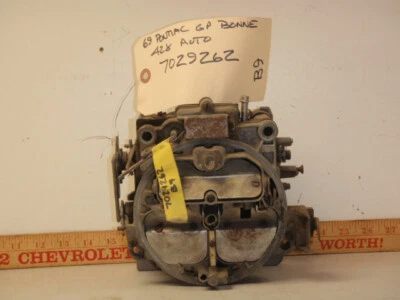 1969 PONTIAC GPRIX/BONNEVILLE/CATALINA QJET 4 BARREL CARBURETOR PART # 7029262 - Изображение 1 из 4