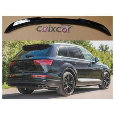ALERON TRASERO AUDI Q7 4M MODELO SLINE  DESDE 2016 ALERÓN NEGRO BRILLO SPOILER - Imagen 1 de 4