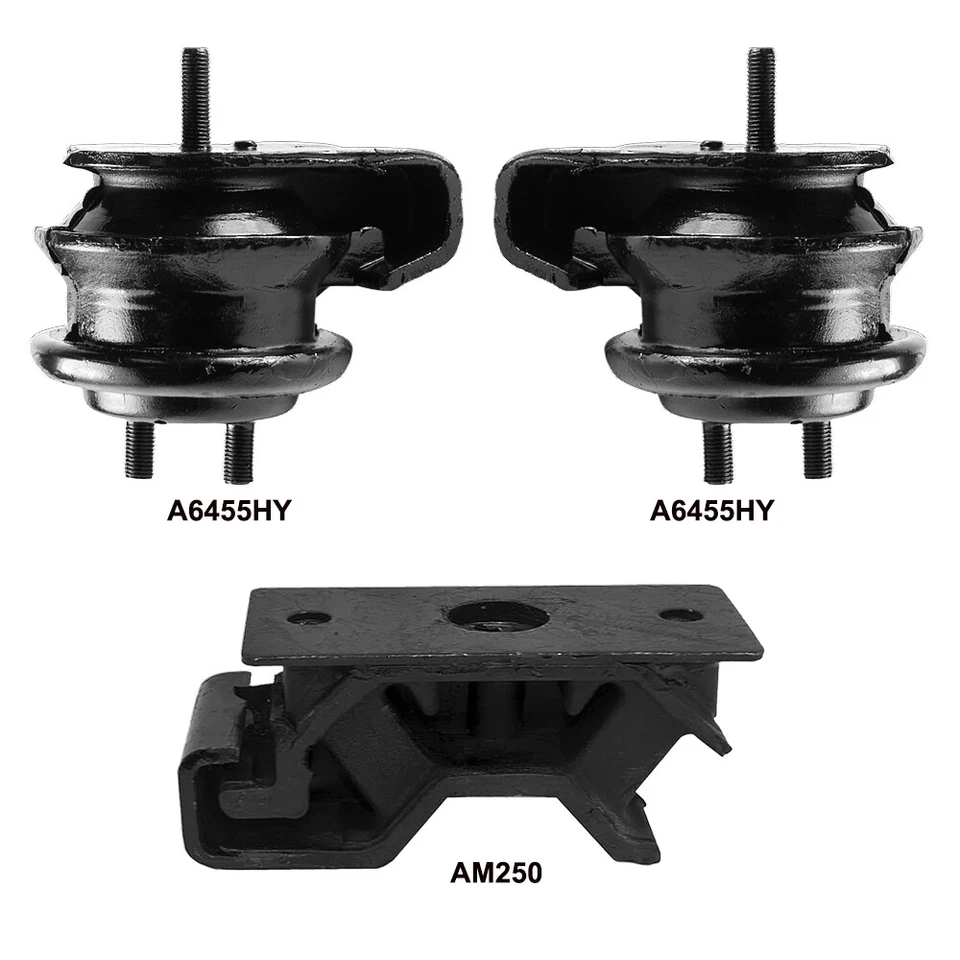 Juego de 3 soportes de motor y transmisión, se adapta a Chevrolet Tracker 02-08; 2,0 L AT-4WD Foto 1 de 4