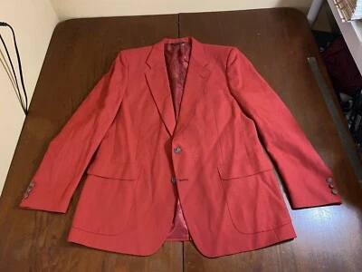 Abrigo Blazer Traje Deportivo Rojo A Medida KINGSRIDGE 42L Lana Foto 1 de 4