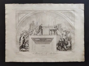 Miracolo di Bolseno, Pitture Raffaello Vaticano, Bossi, Banzo, Stampa 1813 - Picture 1 of 10