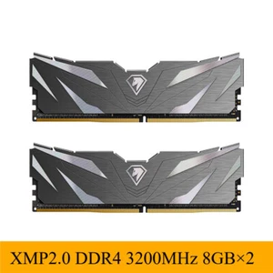Netac DDR4 16GB 2x8GB DDR4 3200MHz CL16 UDIMM Black 2PK DRAM PC4-25600 - Picture 1 of 9