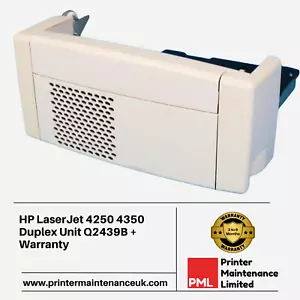 HP LaserJet 4250 4350 Duplex Unit Q2439B + Warranty - Afbeelding 1 van 1
