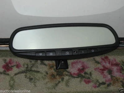 Factory OEM 03 04 05 06 07 08 INFINITI G35 COUPE AUTO DIM REAR MIRROR w/HOMELINK - Image 1 of 4