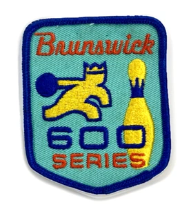Brunswick 600 Series Embroidered Bowling Patch - Picture 1 of 2