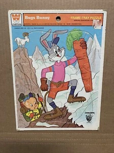 Vintage Bugs Bunny Frame Tray Puzzle 1979 Whitman Warner Bros Looney Tunes Porky - Picture 1 of 7