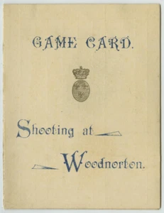 Woodnorton, exiled property of Philippe d'Orléans. Blank hunting board. - Picture 1 of 2