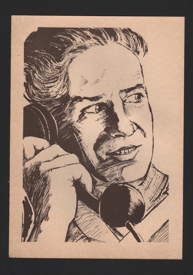 Druck: Telefonierender Mann. - Bild 1 von 1