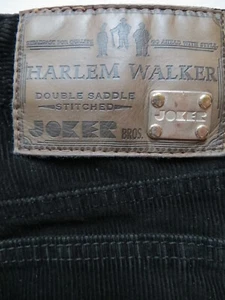 JOKER Harlem Walker Cord Jeans Hose W 38 /L 34, robuste schwarze Cordhose, TOP ! - Bild 1 von 3