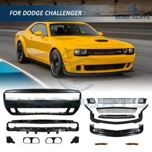 Fit 2008-2014 Dodge Challenger Front Bumper Cover Conversion With Grille - PP - Picture 1 of 7