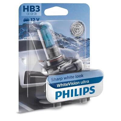 Philips WhiteVision ultra HB3 Halogen 60W 12V Autolampen Glühlampen Glühbirnen - Bild 1 von 3
