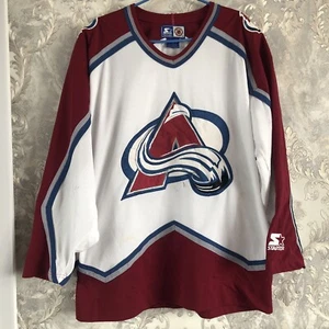 VINTAGE 90s | Colorado Avalanche STARTER Hockey Jersey Medium NHL (282) - Picture 1 of 14
