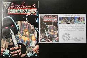 Sachs & Violens (1993) #2 with Cards Intact SIGNED by Peter David Notarized WOS - Picture 1 of 5