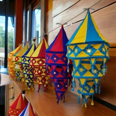 20 Pcs of Hanging Lamps Handmade Collapsible Lamps Lights Home Lantern Gifts - Image 1 of 4