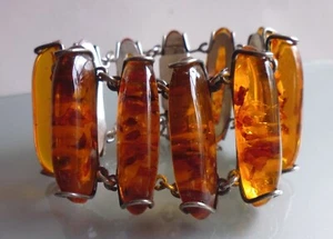 schönes Armband -  Fischland - Bernstein 835 Silber - Peter Brummold - Bild 1 von 6